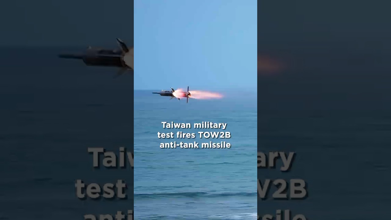 Taiwan military test fires TOW2B anti-tank missile