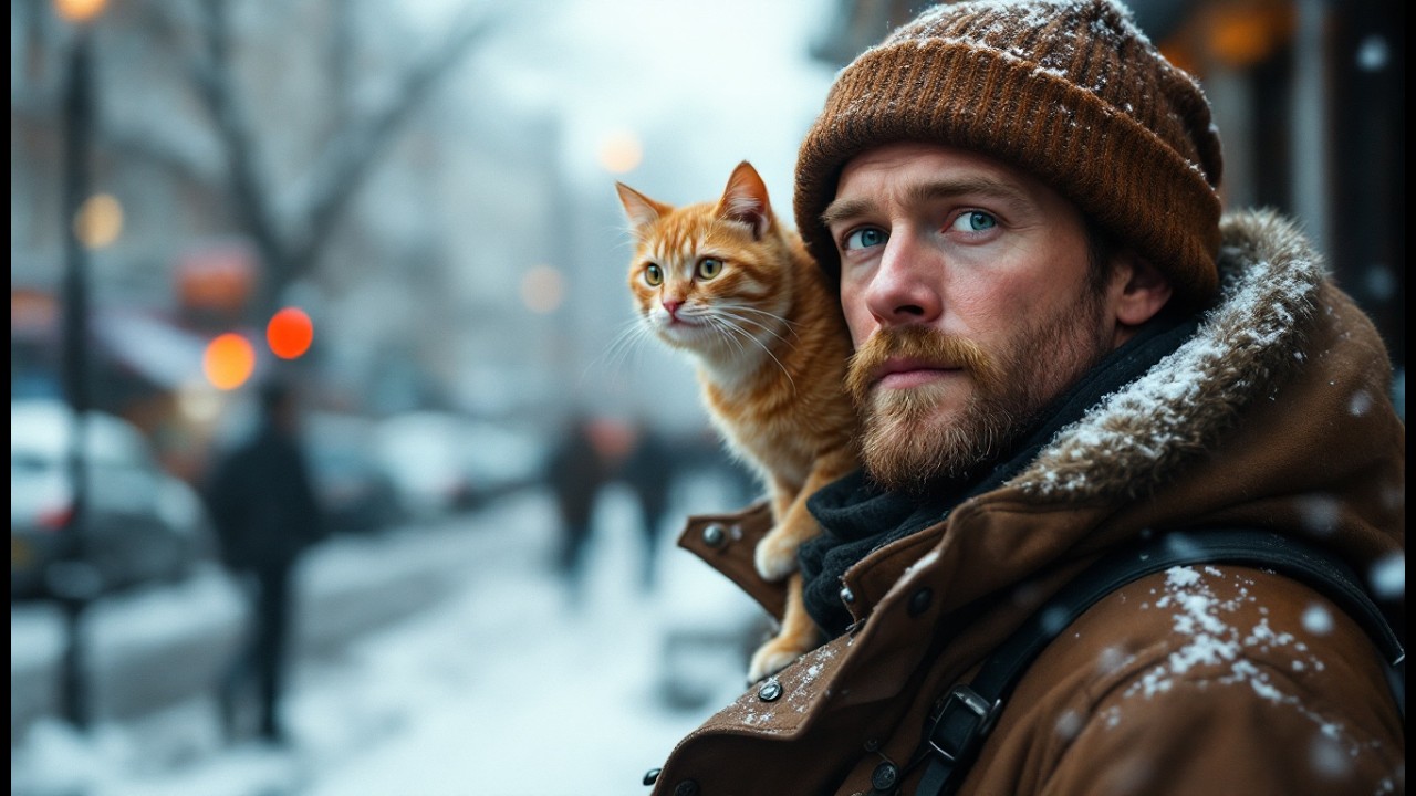 Homem de rua e seu amor por um gato: uma história de coragem no Natal