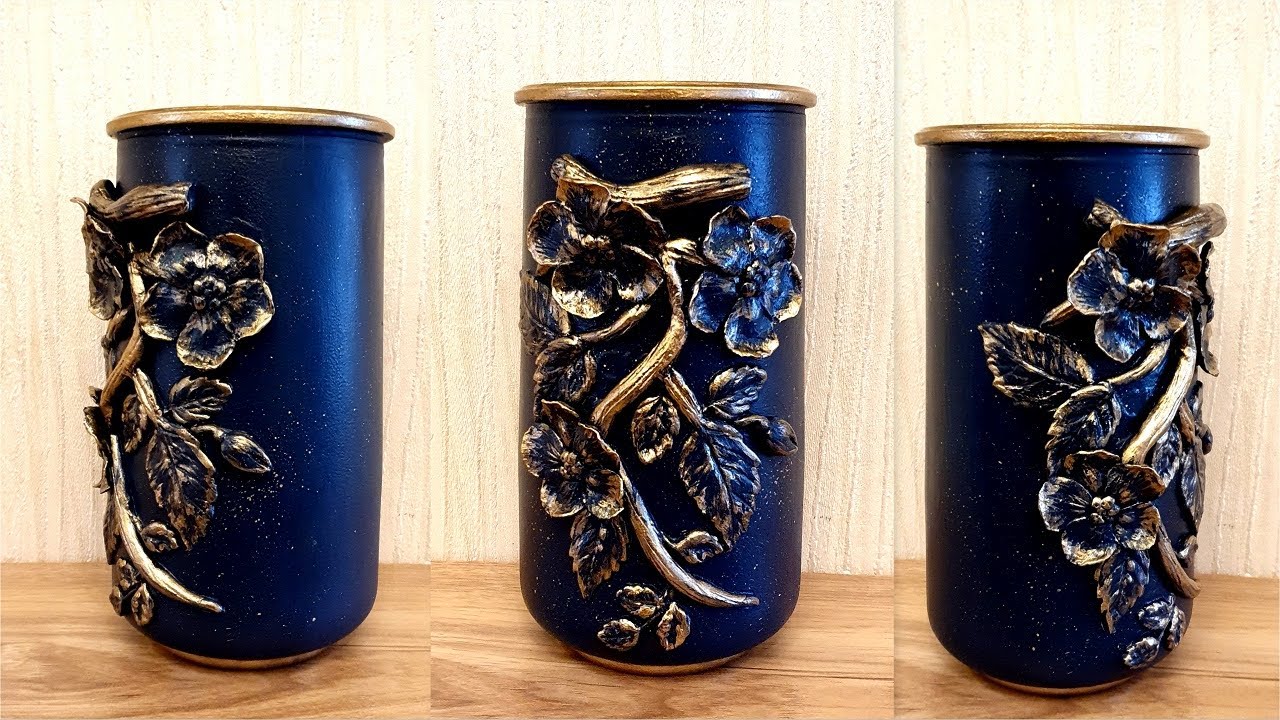 Recycle Old Jar Into Beautiful Vase /Flower vase making