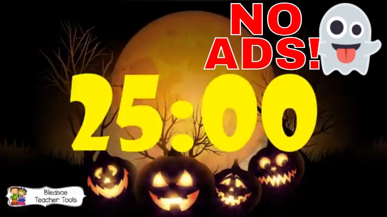 25 Minute Timer | Spooky Halloween Timer for Classrooms & Parties