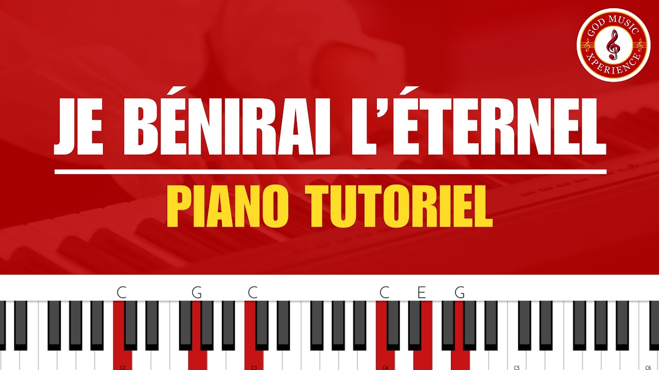 Je bénirai l'Eternel (Dena Mwana) - Piano Tutoriel 🎹 | Do Majeur | Débutant🎶