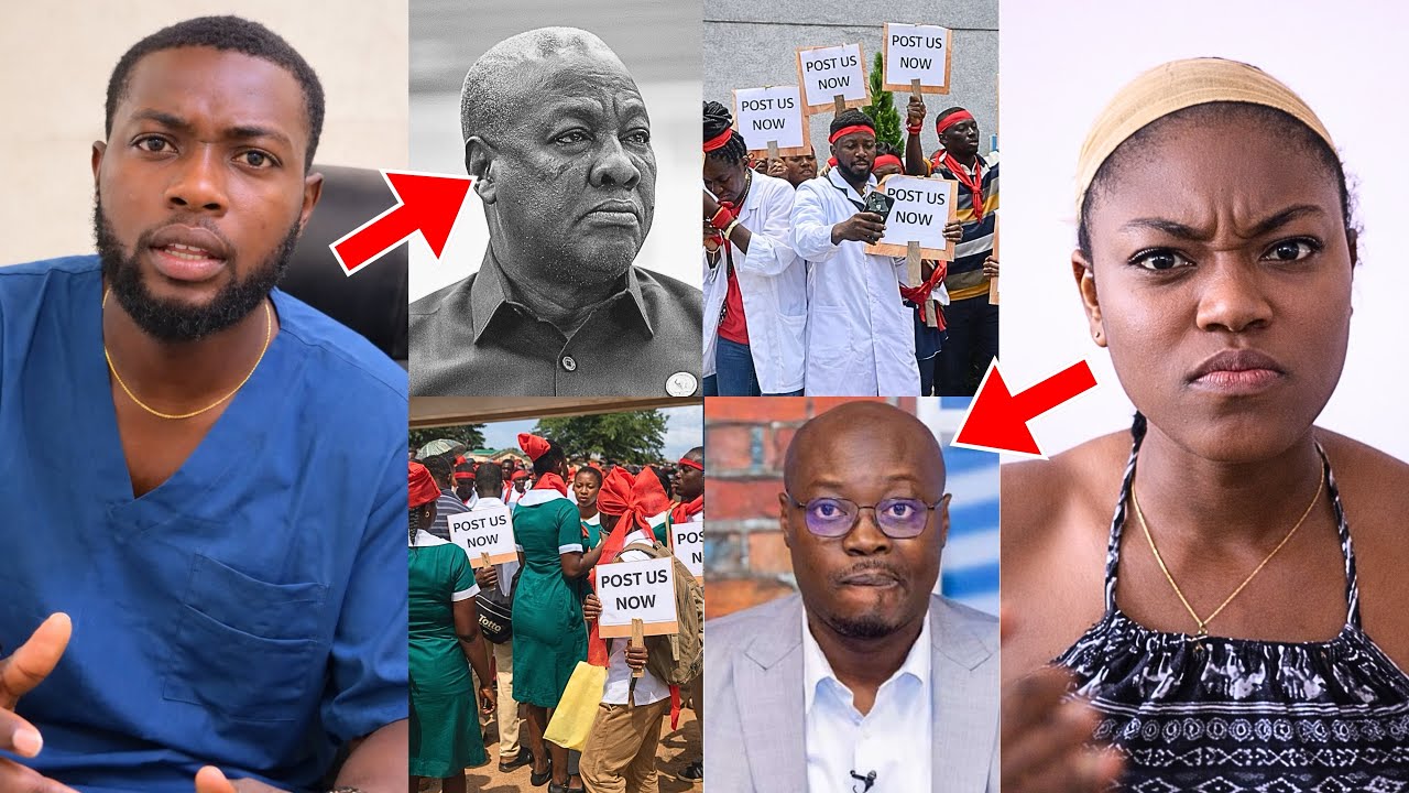 Post us now!😡 Unemployed Allied Health Professionals clàsh John Mahama, Ato Forson & Health Minister