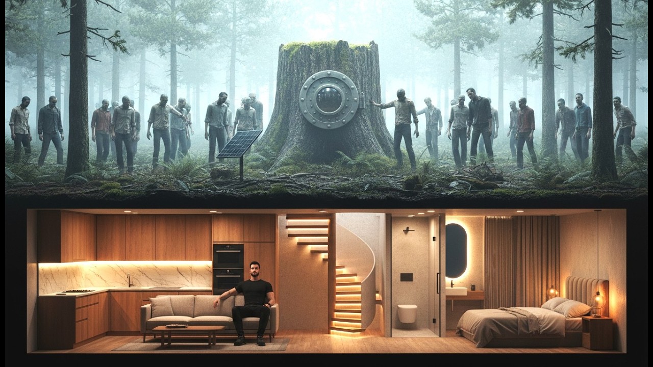Secret Underground Bunker vs Zombie Apocalypse