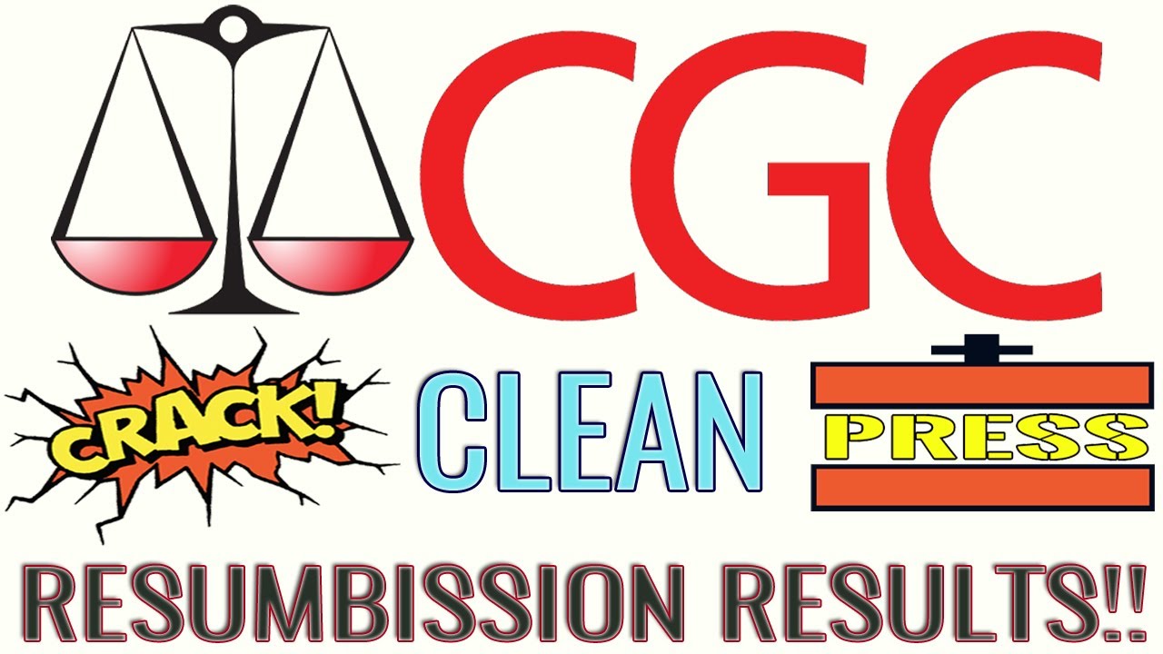 COMIC BOOK PRESSING - CGC RESUBMISSION RESULTS!