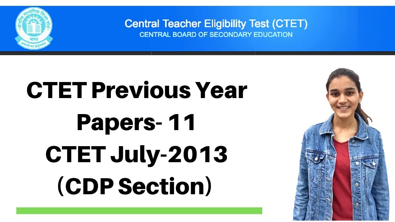 11 | CTET Previous Years Papers Series | CTET-2013 Solved - CDP(बाल विकास) | Live @ 9:00Pm