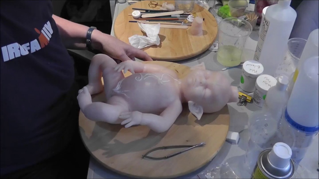 Making a Silicone Baby Doll - TARRA - Part 4: pulling from mould and prepping