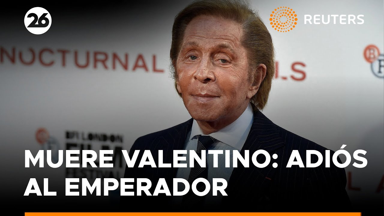 El diseñador italiano Valentino, ‘emperador de la moda’, muere a los 93 años | #Reuters