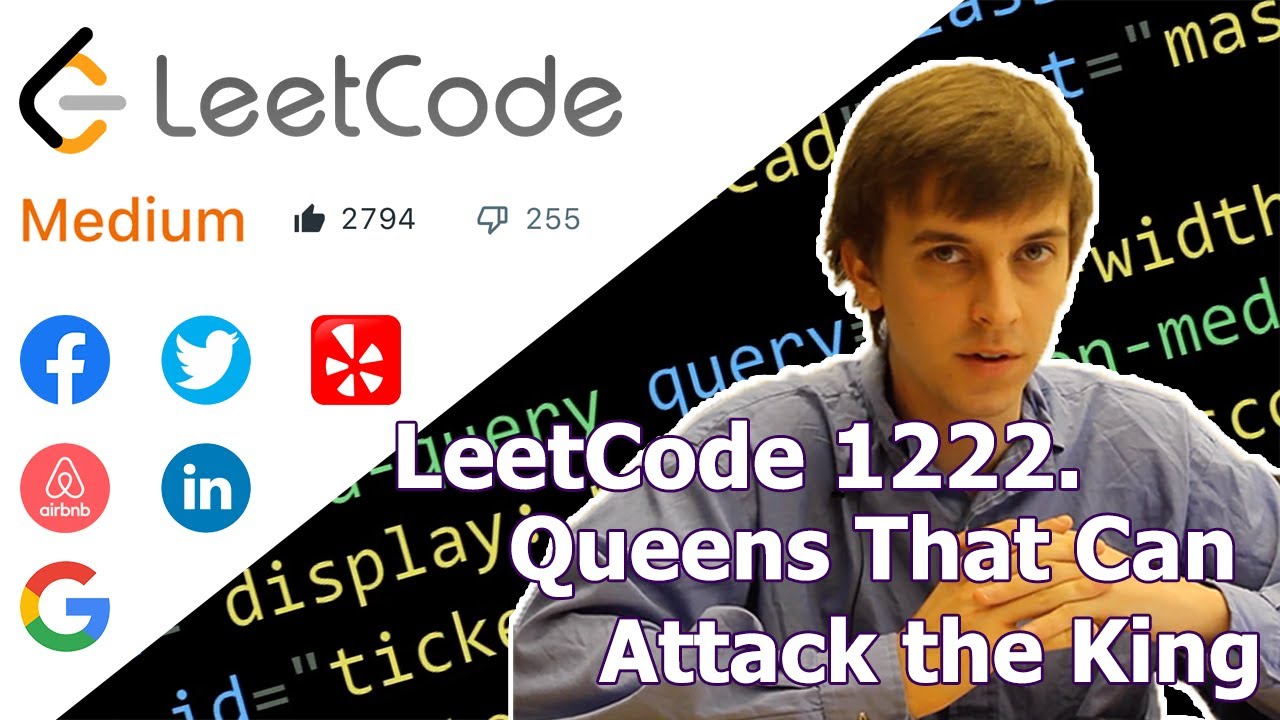 LeetCode 1222. Queens That Can Attack the King (Algorithm Explained)