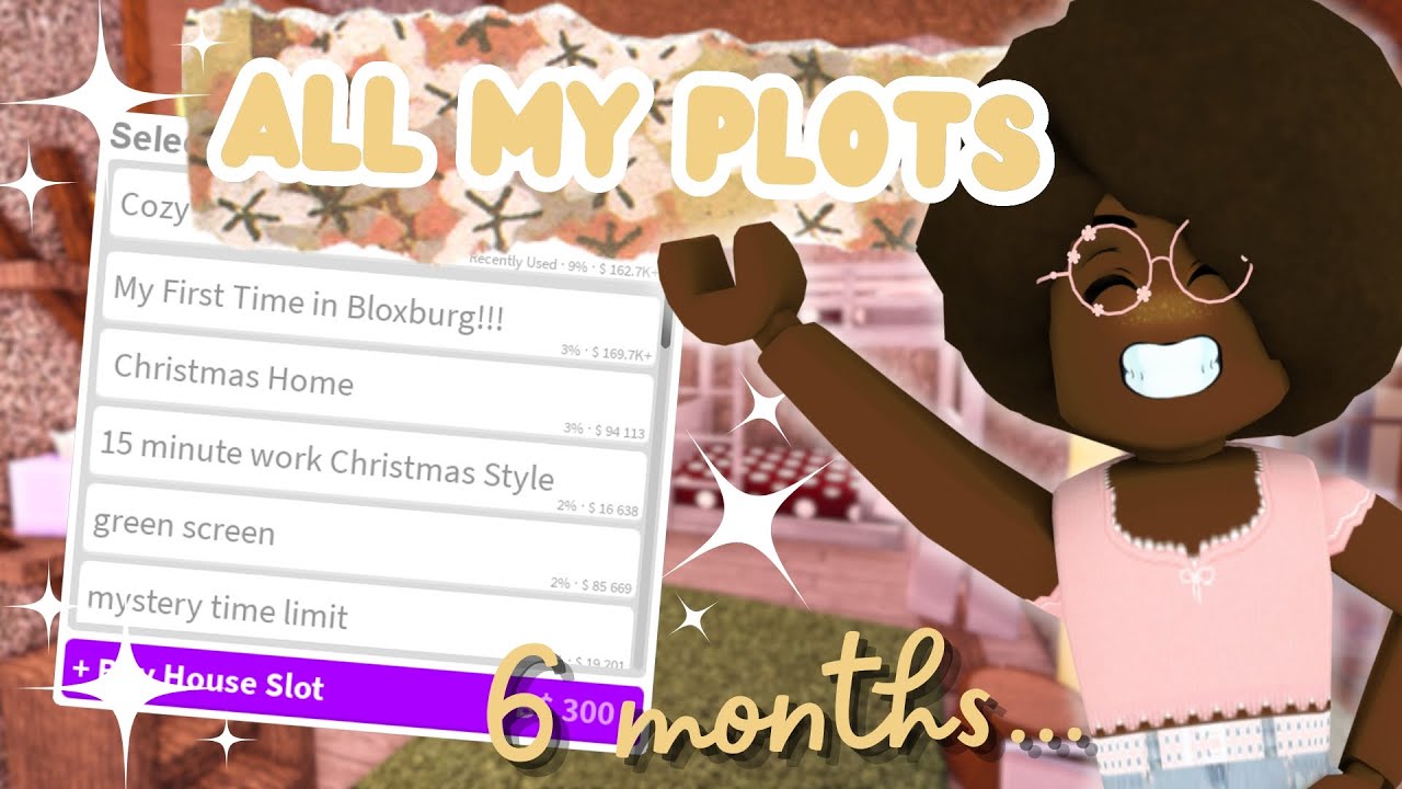 showing ALL of MY BLOXBURG PLOTS | Roblox Bloxburg