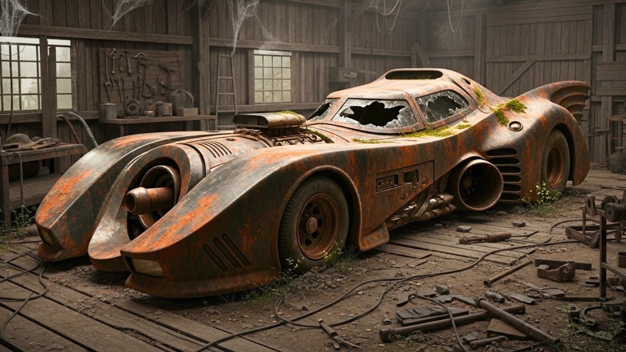 Restoring a DESTROYED Batpod (Dark Knight) - Extreme ASMR Rebuild