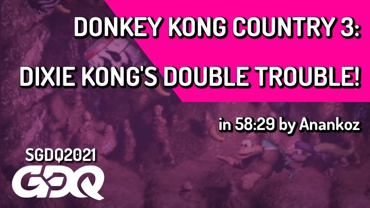 Donkey Kong Country 3: Dixie Kong's Double Trouble! by Anankoz in58:29- Summer Games Done Quick 2021