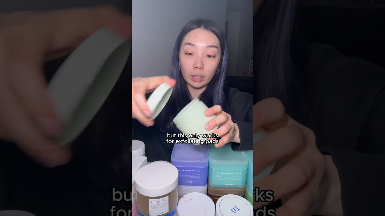how to use toner pads efficiently 💙 #shorts