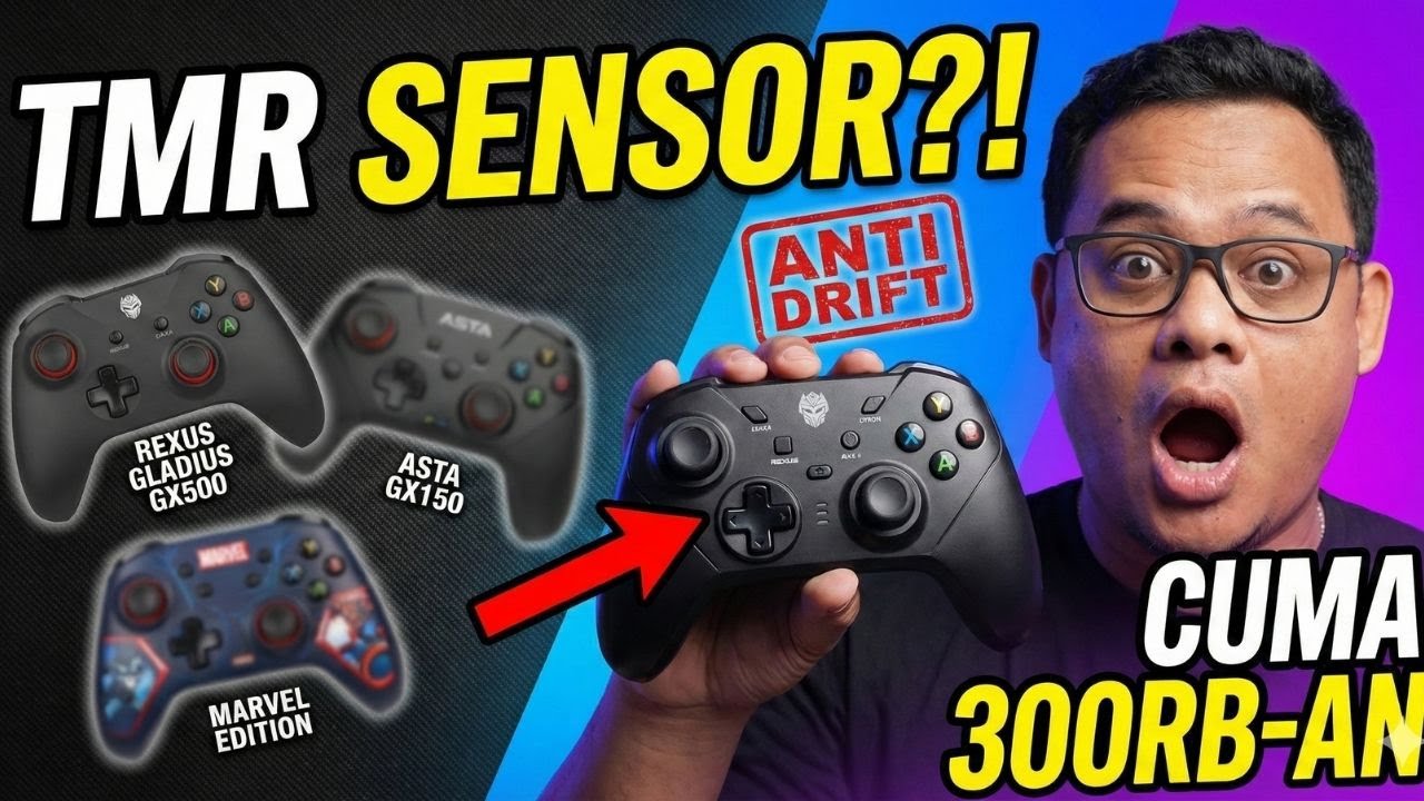 5 Rekomendasi Gamepad Rexus Terbaik! Anti-Drift!