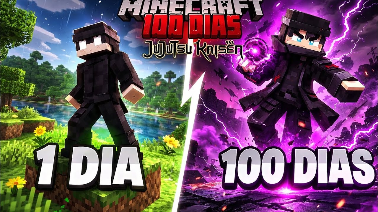 Explorando mais o jujutsu EP.2 100 DIAS MINECRAFT 