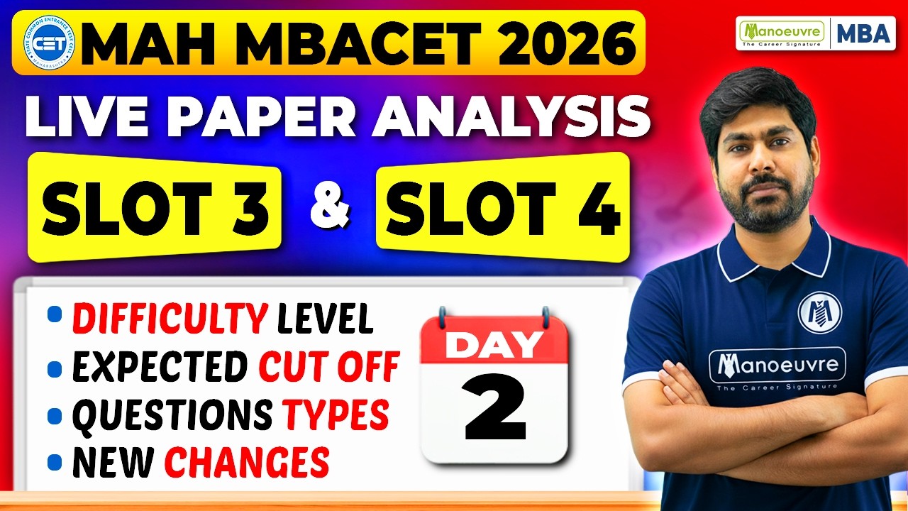 Анализ экзамена MAH MBA CET 2026 (слоты 3 и 4) | Уровень сложности, проходной балл и новые изменения