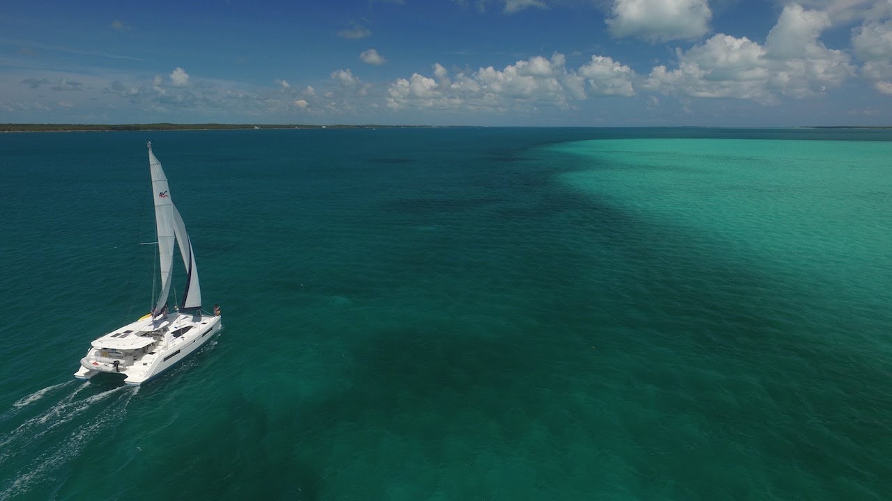 Abaco Bahamas Sailing Vacation Moorings 4000 Leopard Catamaran Drone DJI GoPro
