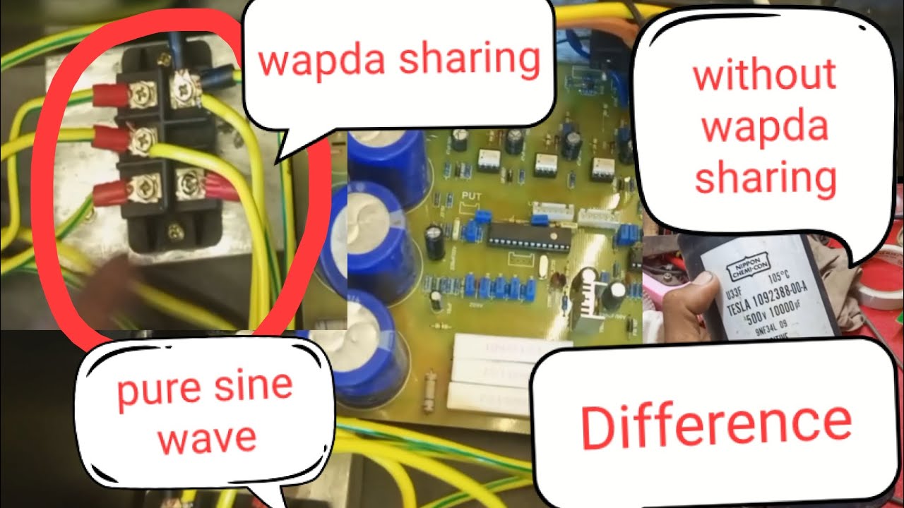 wapda sharing desi solar inverter us pure sine wave without wapda difference /usman 7144