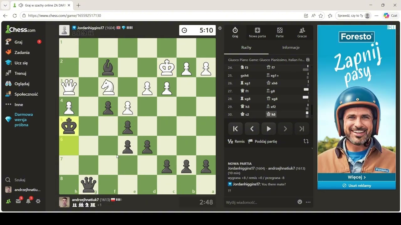 Droga do 1700 elo, chess.com #2