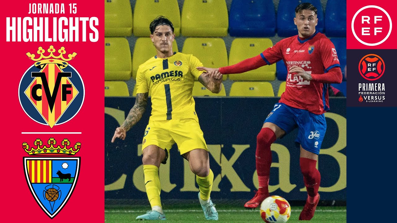 Resumen #PrimeraFederación | Villarreal CF “B” 1-2 CD Teruel | Jornada 15 | Temporada 2025/2026