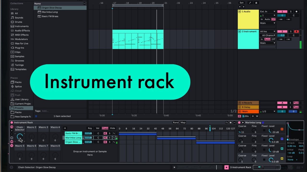 Ableton Live Tips: Instrument Rack