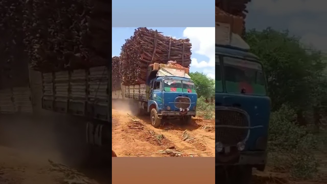 OLD ITALIAN TRUCK AT WORK IMMORTALI CAMION FIAT 682 AL LAVORO IN SOMALIA NEL 2021