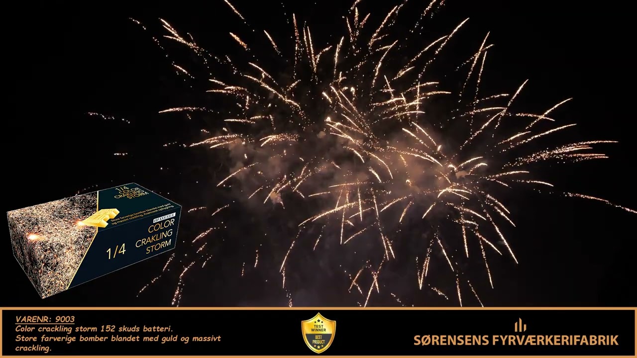 3576   Color crackling storm 152 skud