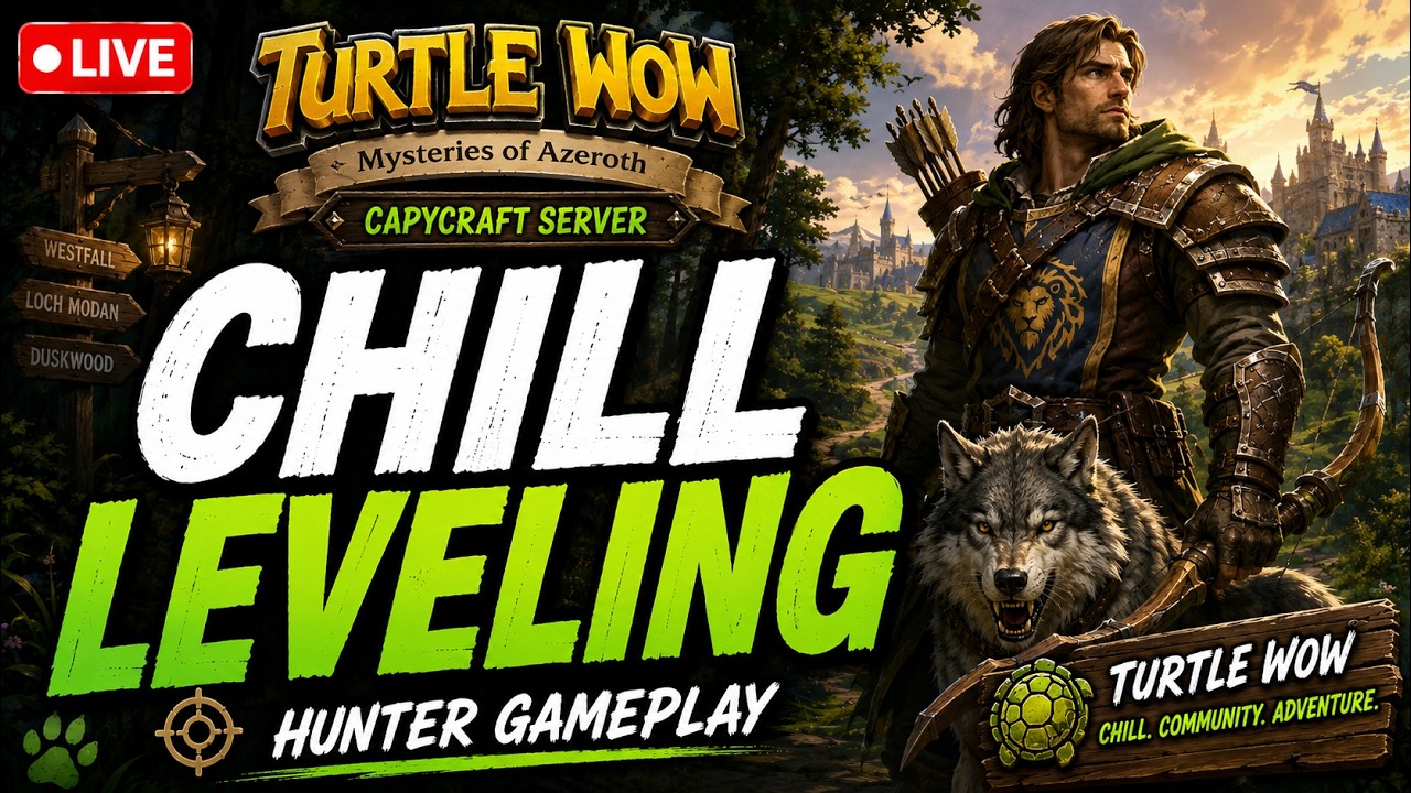 Turtle WoW Leveling Stream | Capycraft Server (Hunter Gameplay)