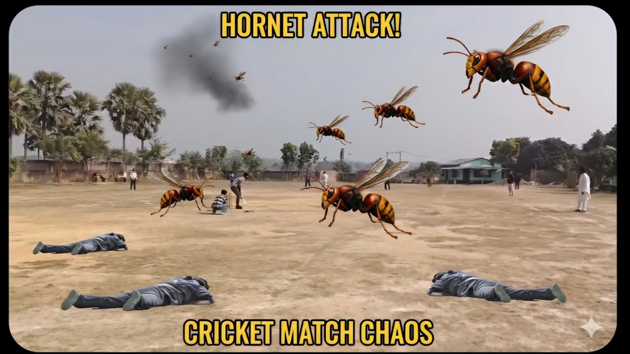 Cricket Khelte Waqt Hornet Attack 😨 | Play Stopped Immediately