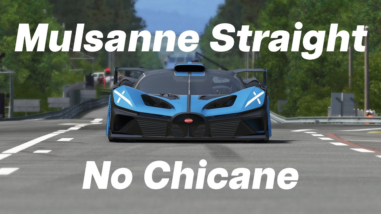 Le Mans Mulsanne Straight No Chicane Top Speed Test