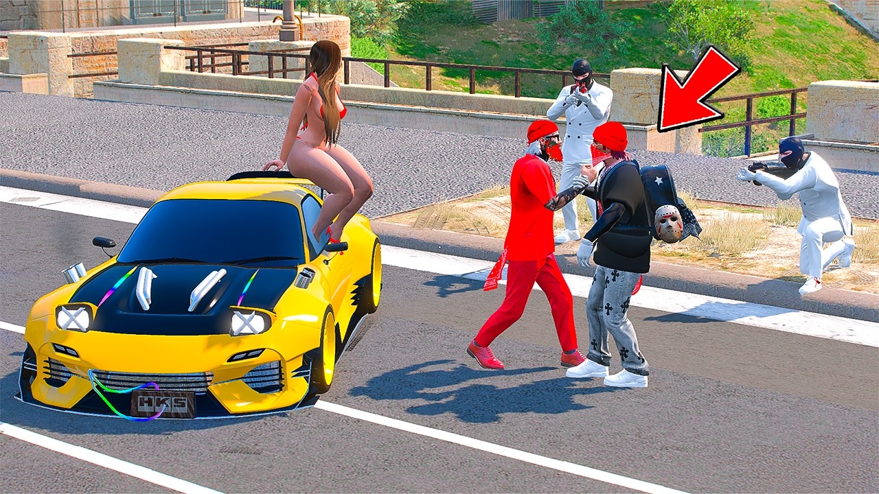 Rescatando a mi Novia de mis Rivales en un RX-7  Bestial - GTA 5 RP