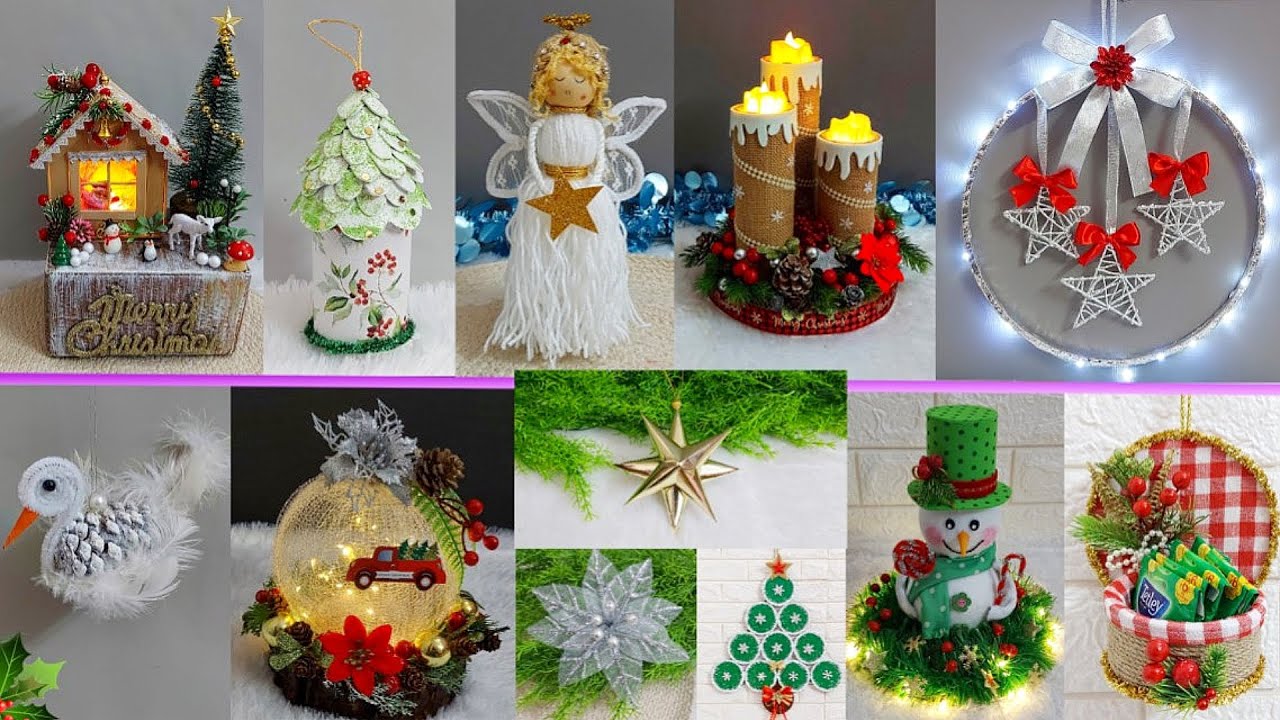 12 Easy Christmas Decoration idea with Simple materials | DIY Affordable Christmas craft idea🎄288