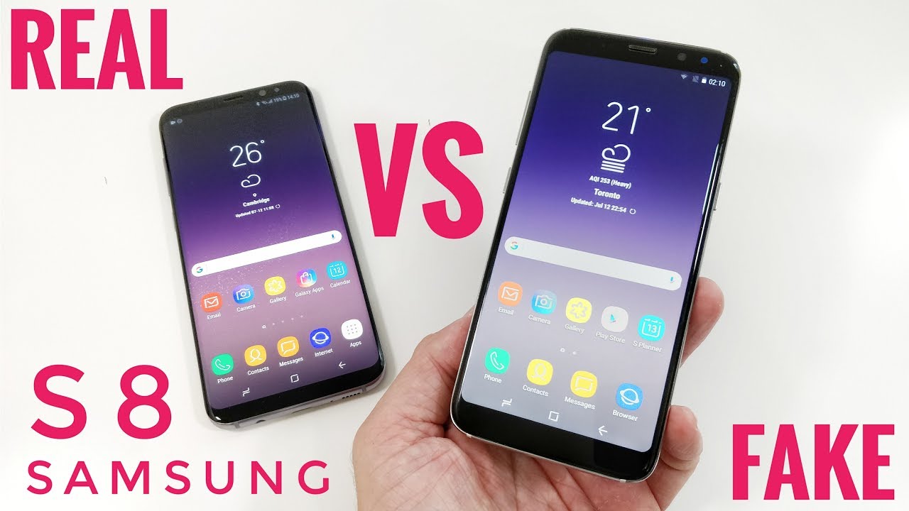 FAKE vs REAL Samsung Galaxy S8 - 1:1 Clone - Buyers BEWARE!