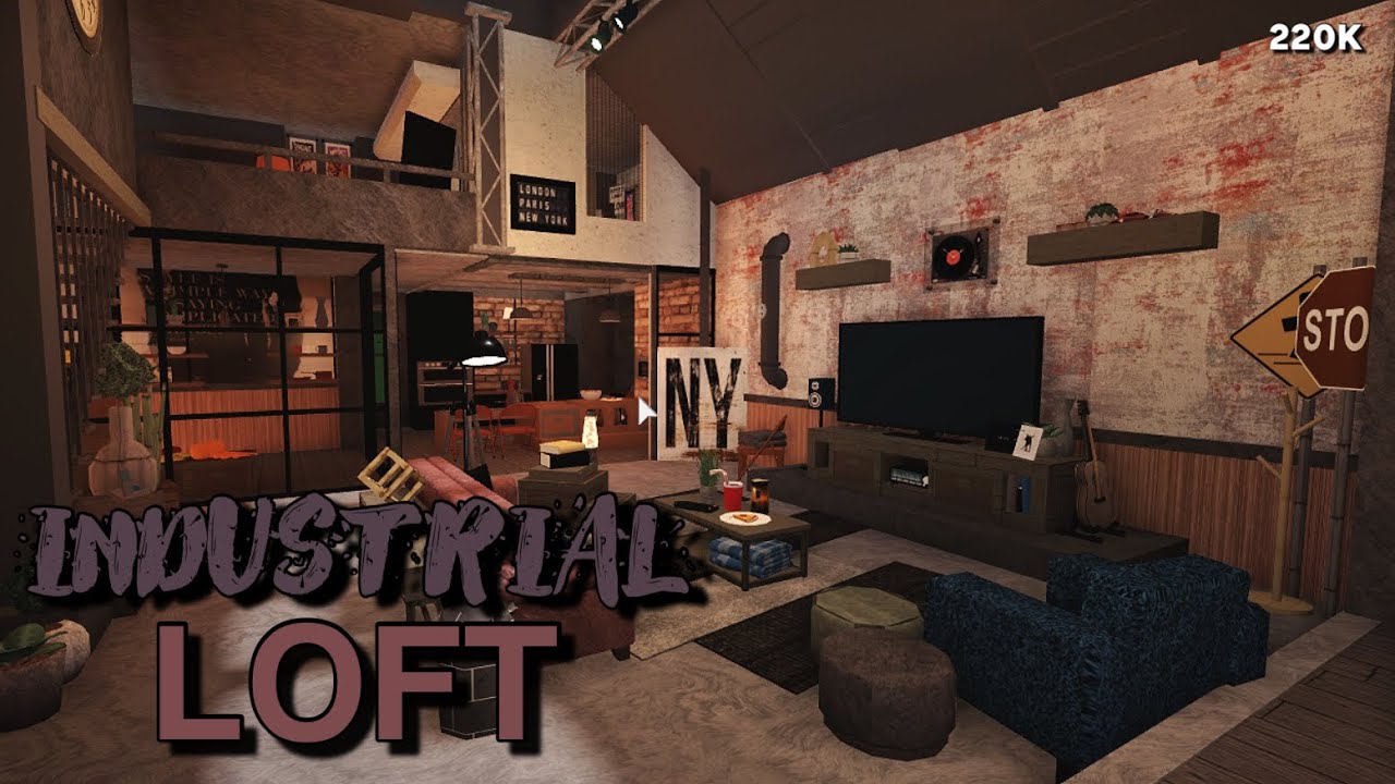 Bloxburg Industrial Loft Speedbuild