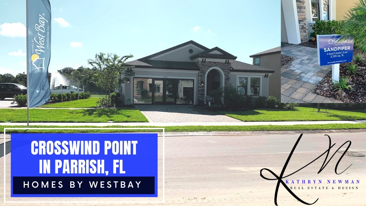 Single Family @ Crosswind Point in Parrish, FL |  Homes by West Bay | Sandpiper Model | 3/2/2 + Den