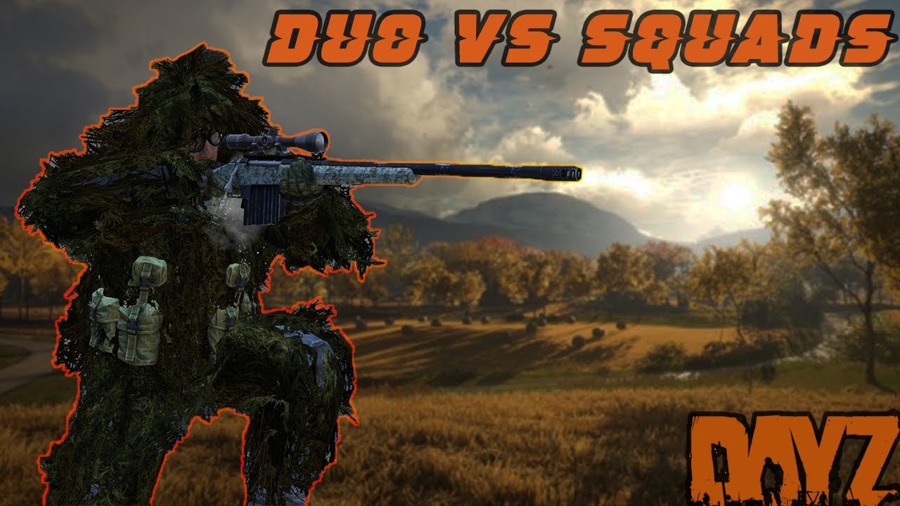 Duo vs Squad Combat! 1100m Shot Attempt Dayz 1.01