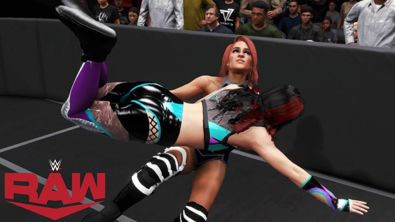 WWE 2K20 RAW IO SHIRAI VS DAKOTA KAI (RAQUEL & SHAYNA ARE BANNED FROM RINGSIDE)