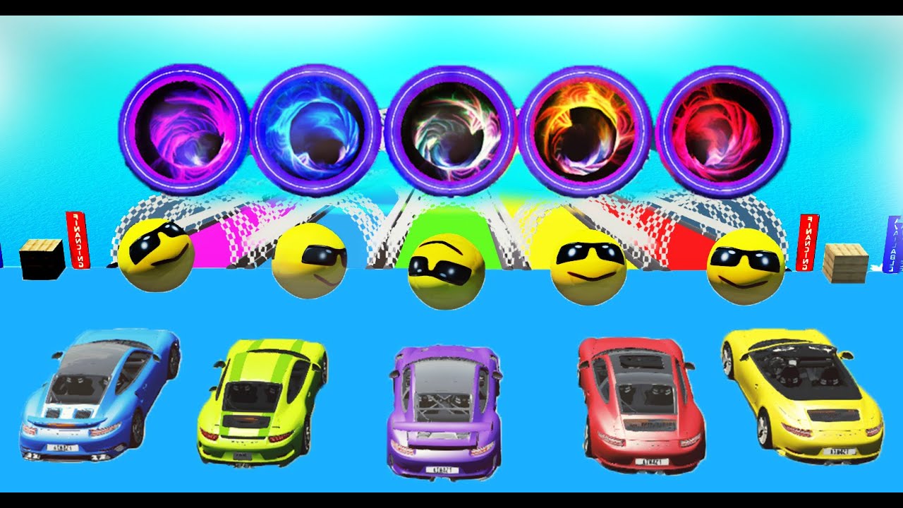 Cars vs Portal Trap and Flat Slide Colors