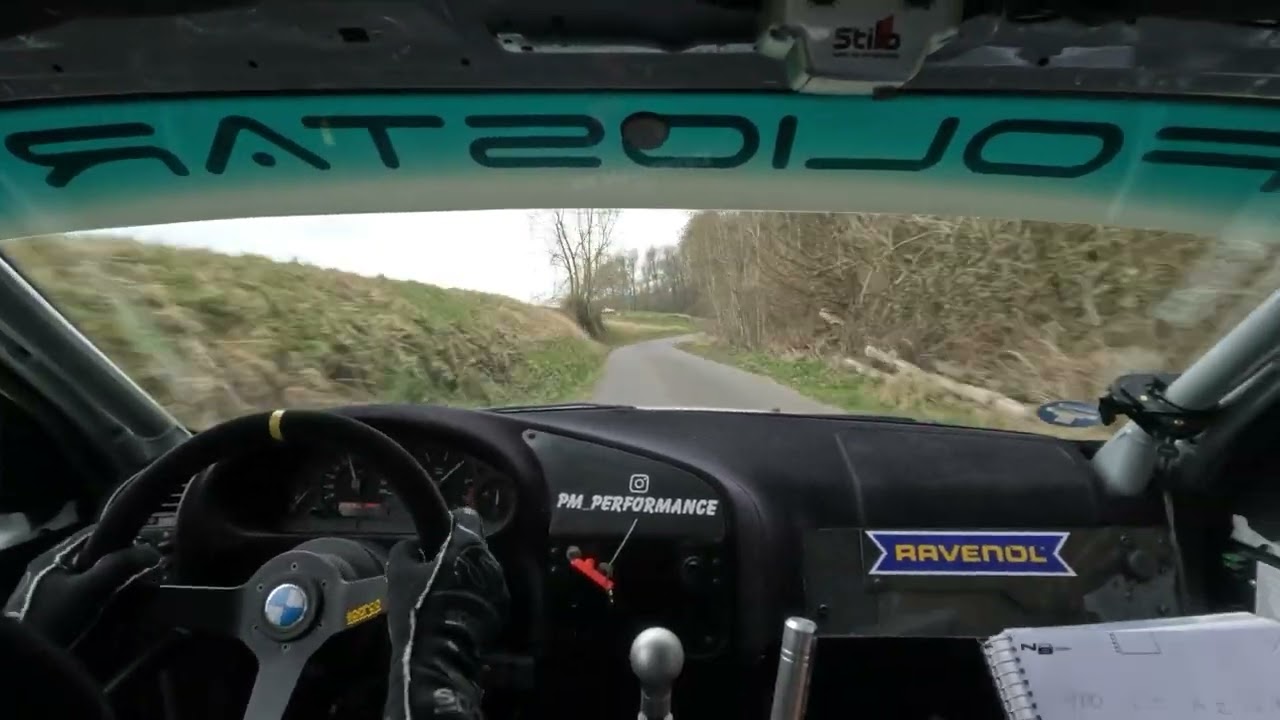 Rallye Hessisches Bergland 2025 Onboard WP1 BMW E36 328i