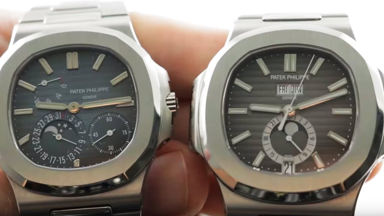 Patek Philippe Nautilus vs Nautilus 5712/1A-001 Moonphase vs Annual Calendar 5726/1A-001
