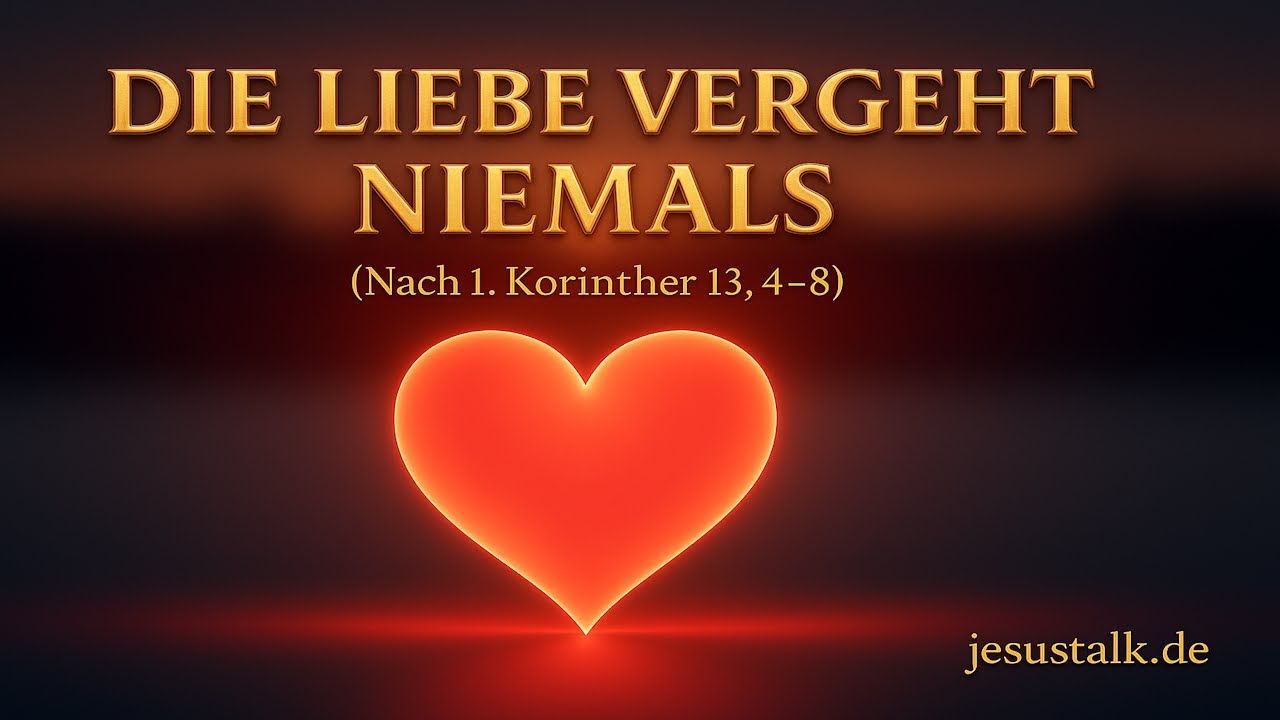 Die Liebe vergeht niemals | Das Hohe Lied der Liebe - 1. Korinther 13, 4-8