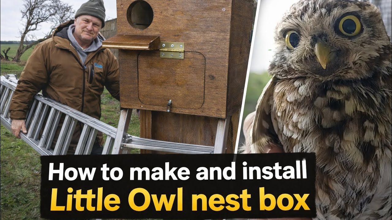 How to make and install a Little Owl nest box.