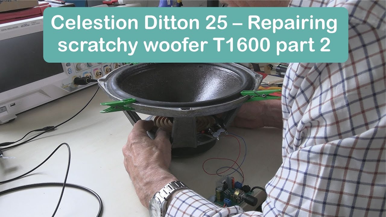 Celestion Ditton 25 ремонт скрипящего басовика T1600, часть 2
