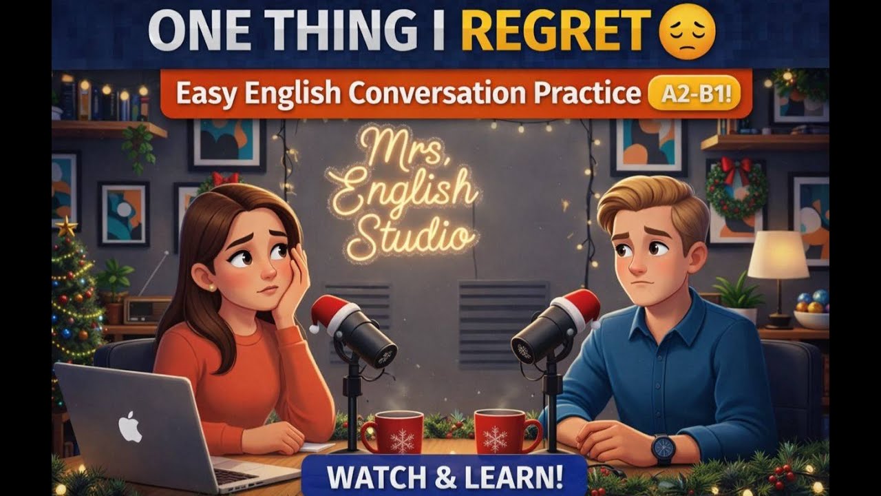 One Thing I Regret 😔 | Easy English Conversation Practice (A2–B1)