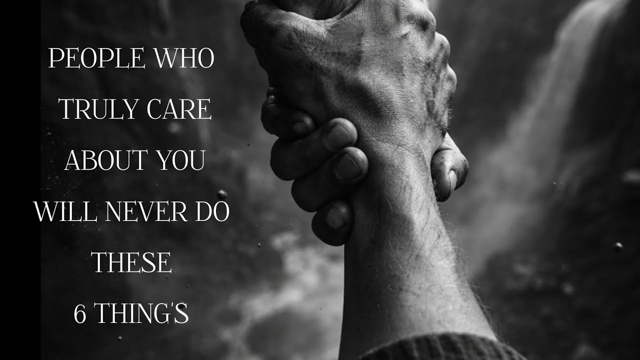 People who truly care about you will never do these 6 things/emotional intelligence 