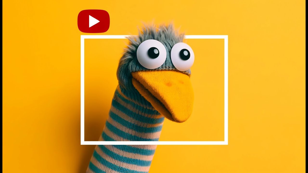 Make a bird sock puppet