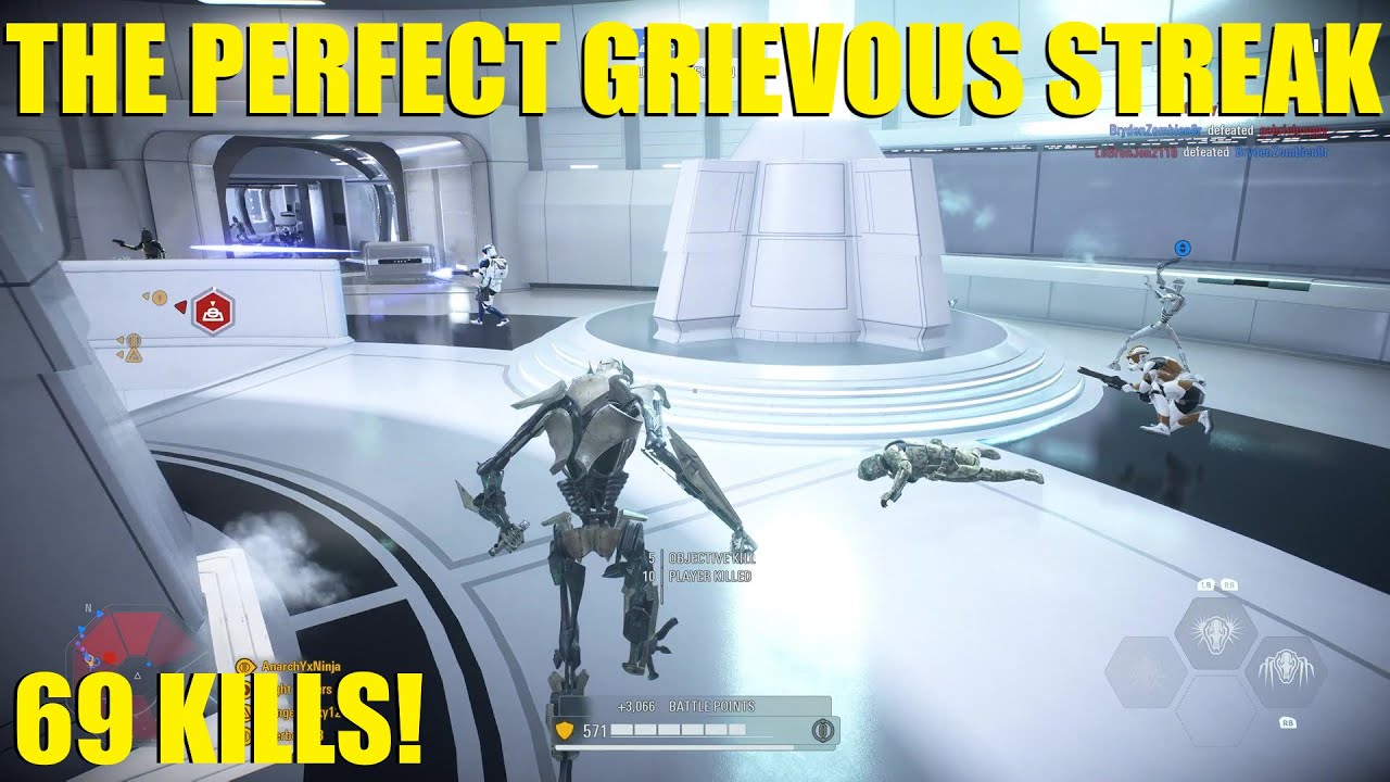 The PERFECT Grievous killstreak! 69 kills! 🤣 - Star Wars Battlefront 2