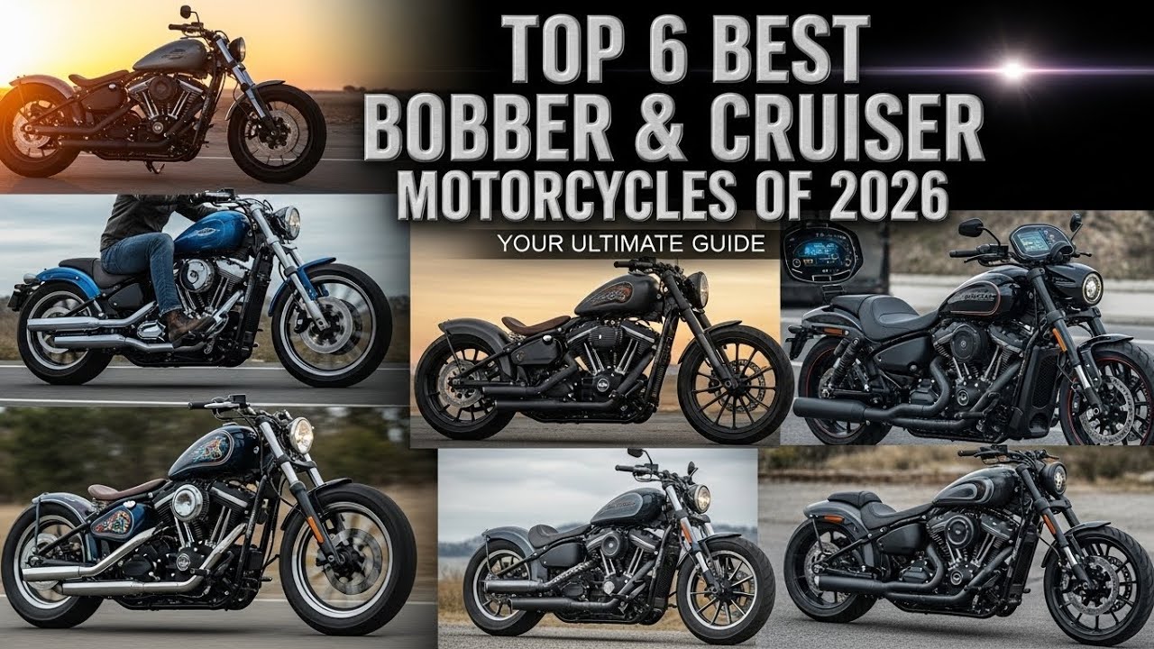 Top 6 BEST Bobber & Cruiser Motorcycles of 2026 🔥 Rebel 1100, Indian Scout, Triumph Bobber!