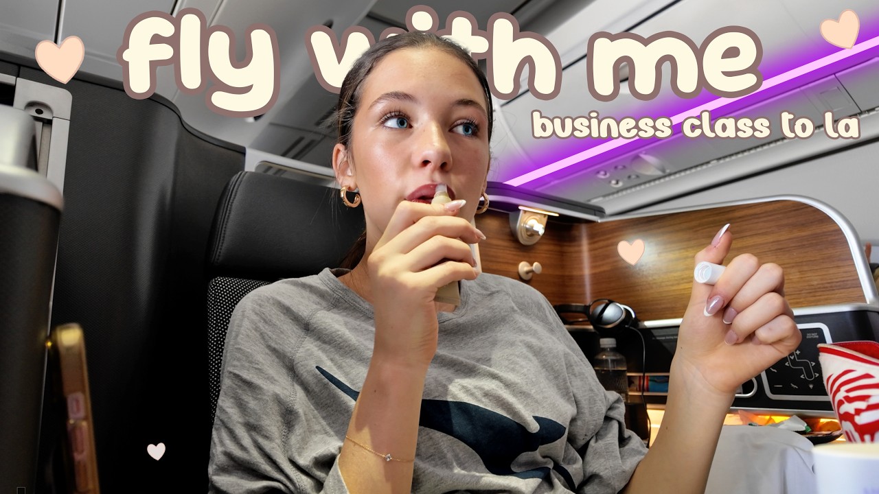 POV: ты летишь со мной БИЗНЕС-КЛАССОМ в Лос-Анджелес 😭✨