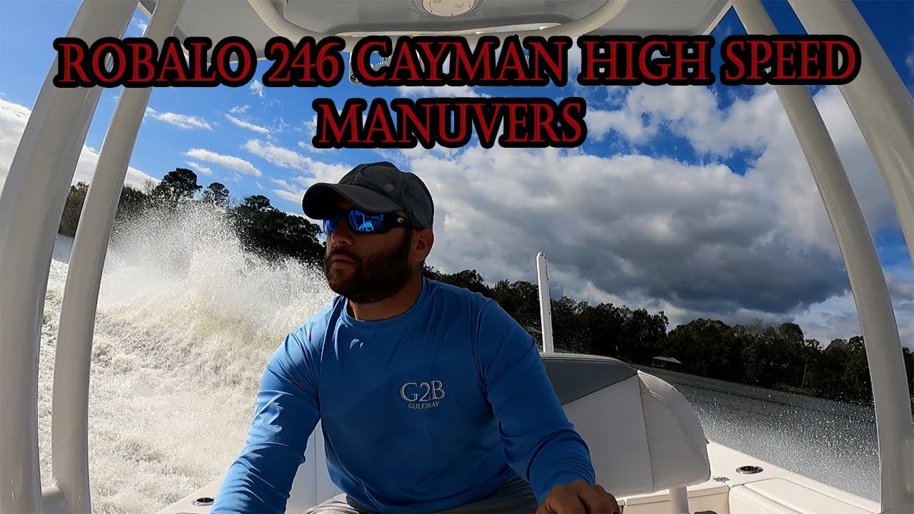 Robalo 246 Cayman Handling Review - HIGH SPEED U Turns
