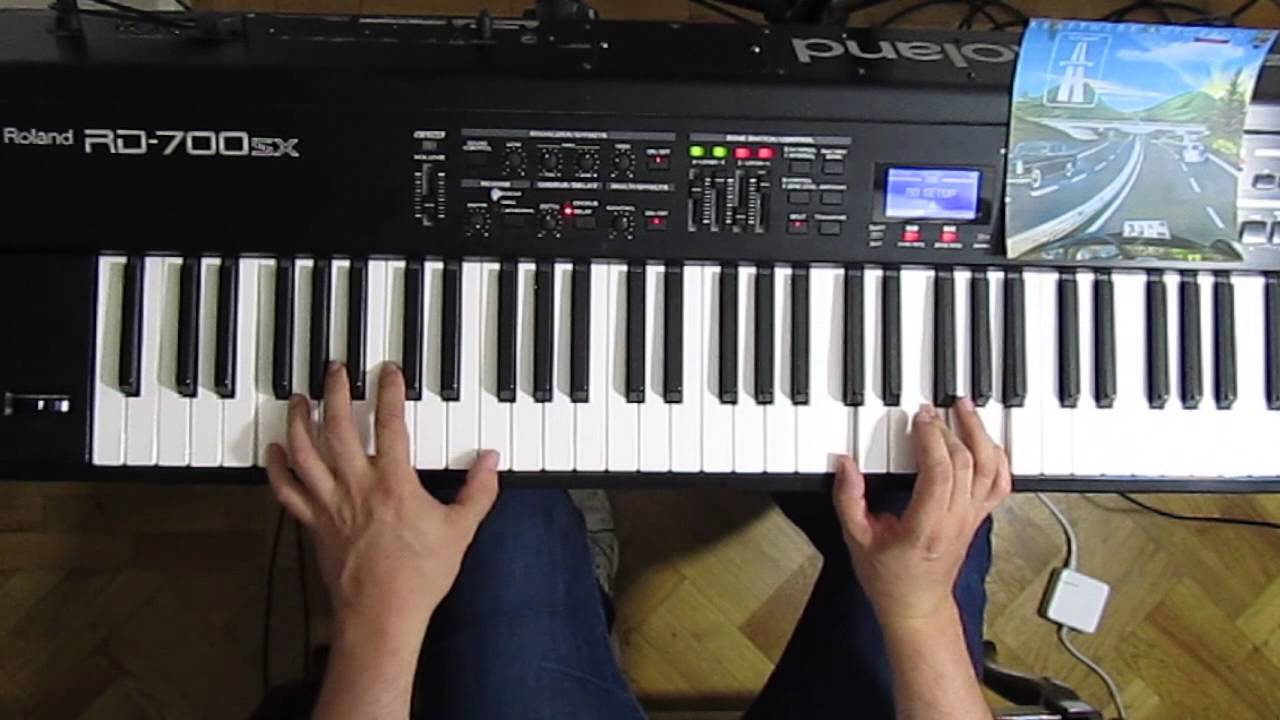 Autobahn - Kraftwerk - cover on keyboards